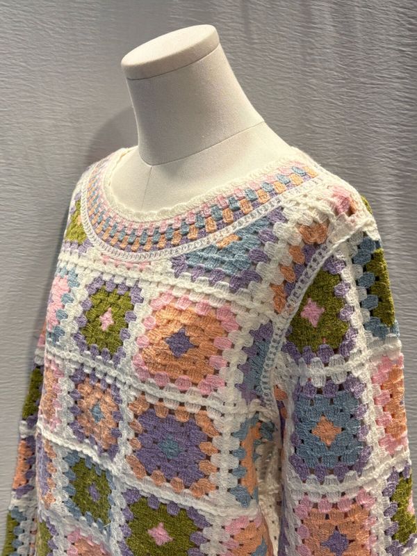 Hekle topp pastell