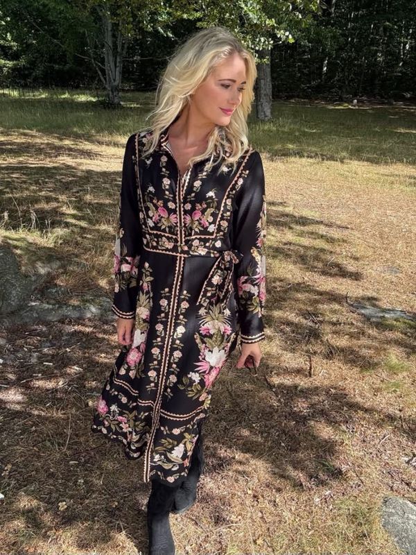 Veronika kjole med mønster