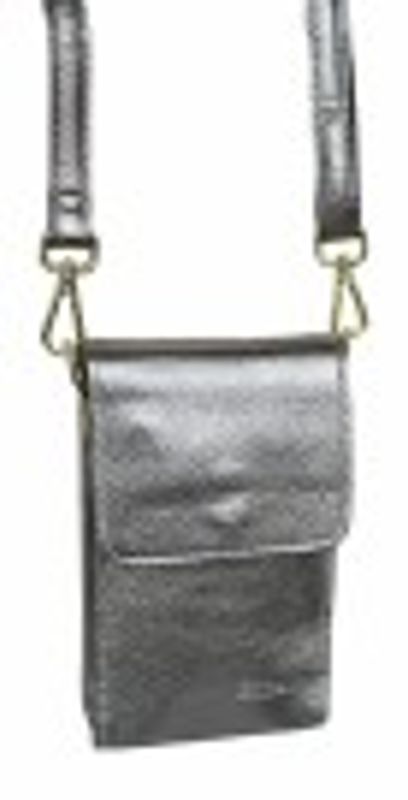 Bronze skinnveske m gull