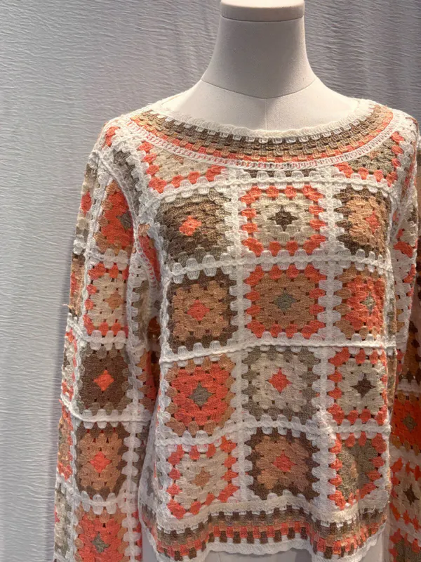 Hekle topp orange