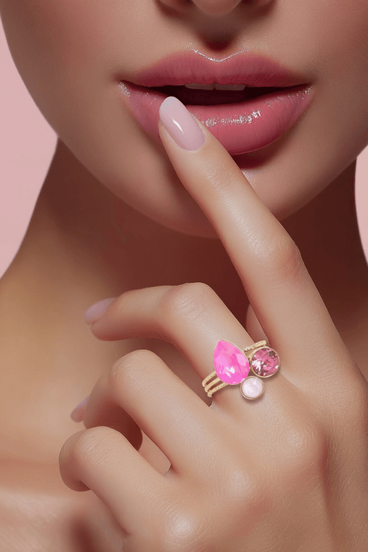 Ada ring Swarowski fuxia