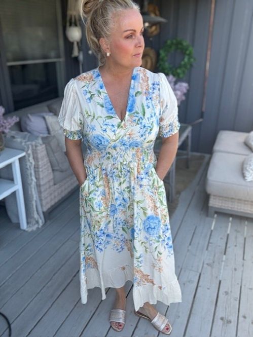Hovedbilde Rose kjole blå