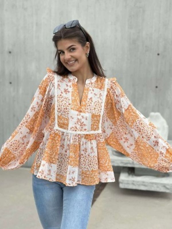 Clara Bluse Orange