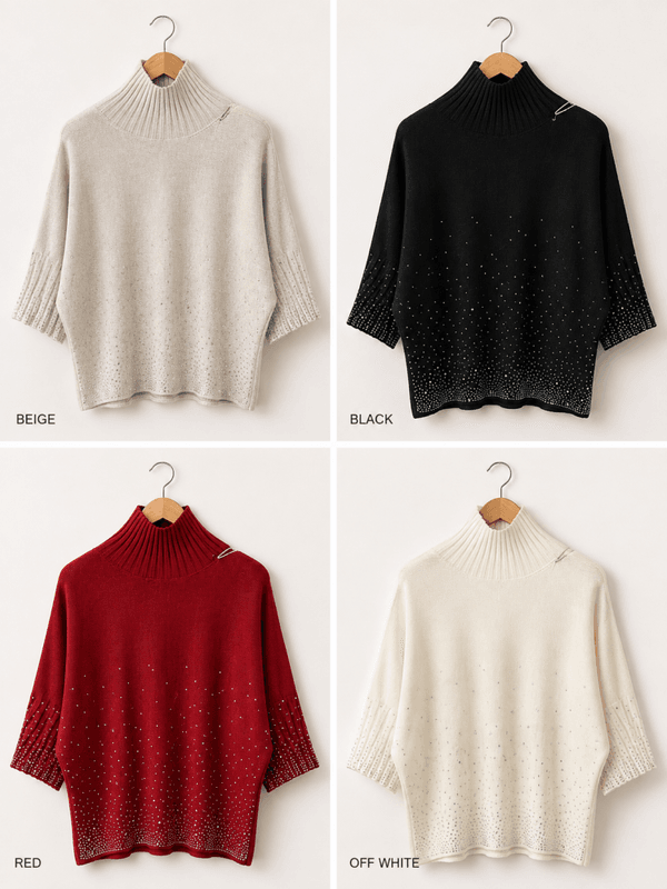 Sauro glitter polo svart
