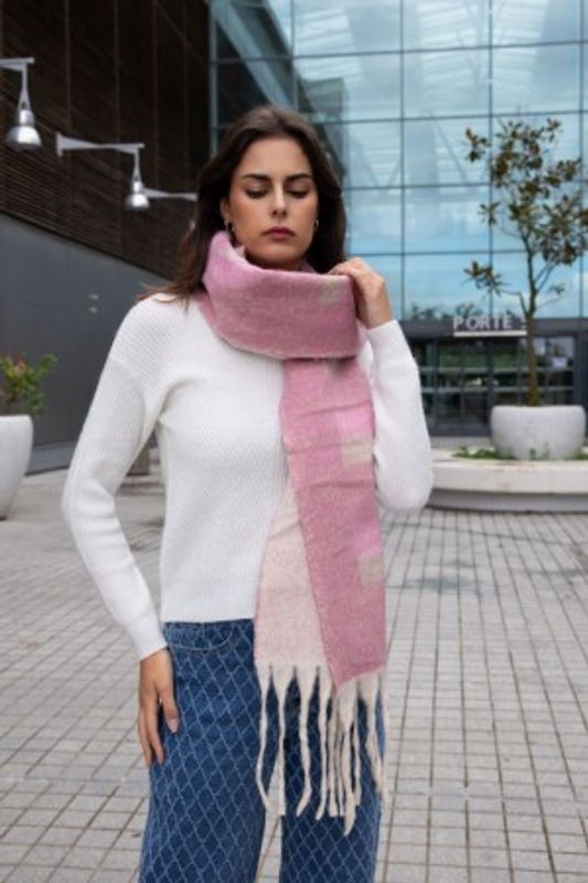 Choco Skjerf Babyrosa