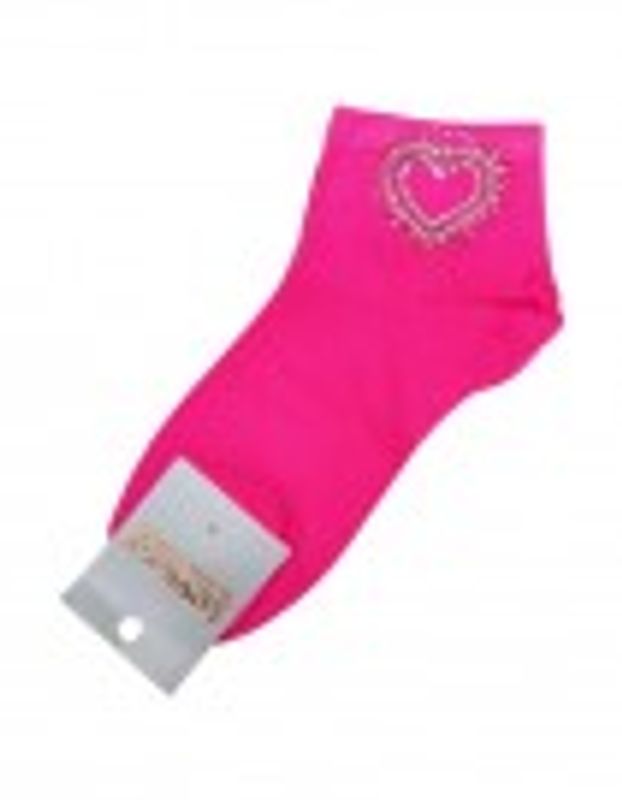 Hjerte sokk rosa