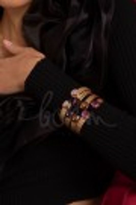 Ada Armbånd Swarowski lilla