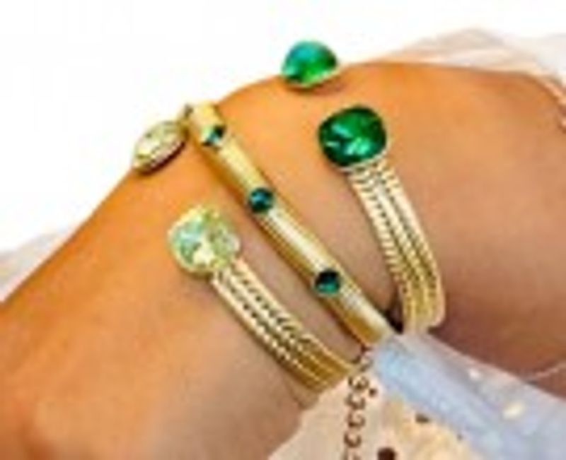 Ada Armbånd Swarowski grønn