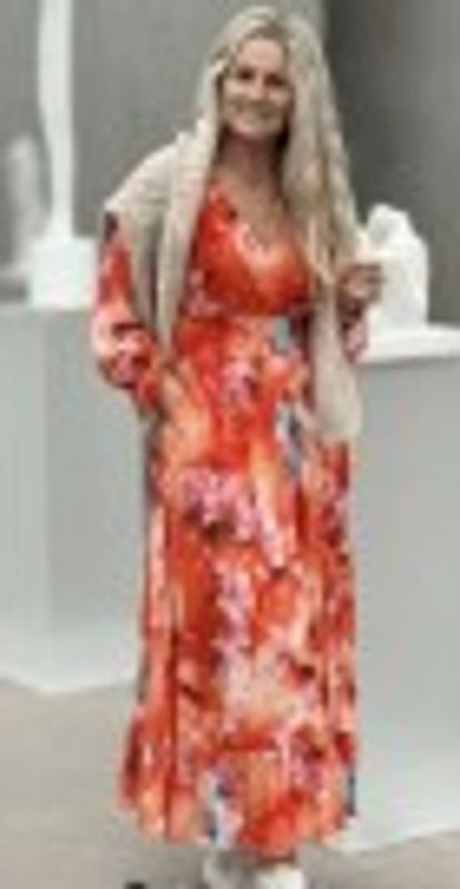 Valentina Kjole Orange