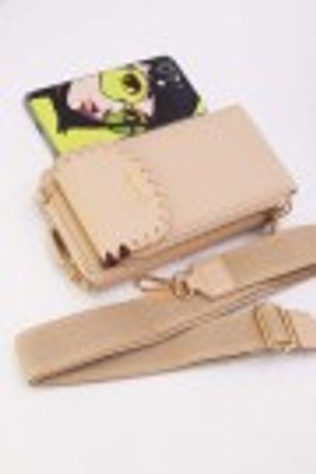 Hovedbilde Valentina Mobil Veske beige