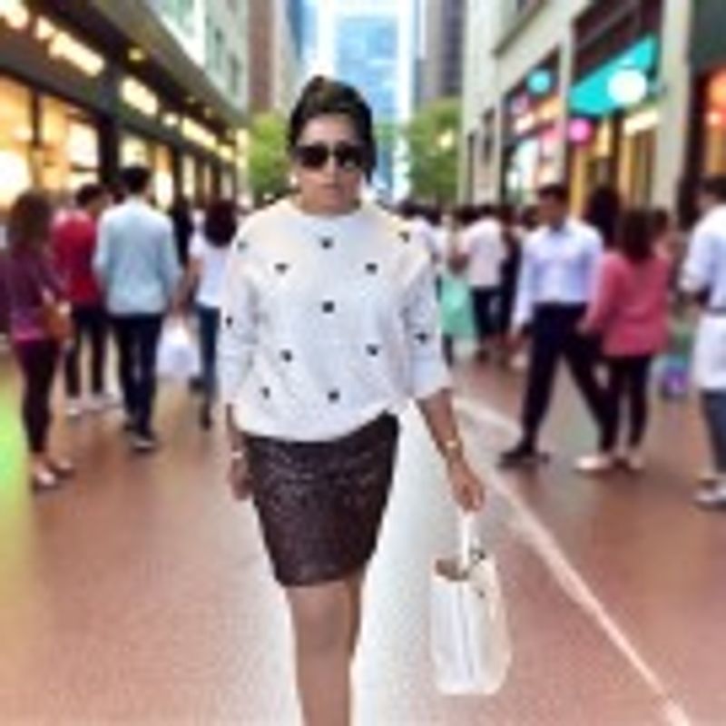 Tiny Genser med Broderte Hjerter