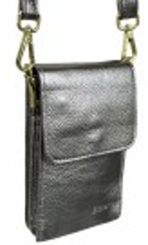 Bronze skinnveske m gull